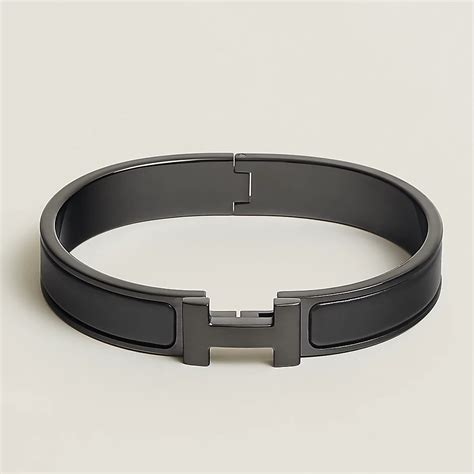 hermes all black h bracelet|hermes clic h price.